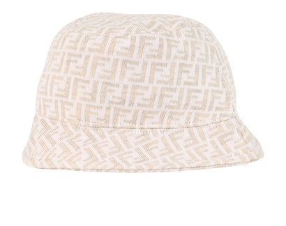 Fendi FF Bucket Hat, £220, Accessories, Beige/Cream, Wool, Front view